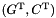 $(G^\mathrm{T}, C^\mathrm{T})$
