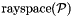 $\mathop{\mathrm{ray space}}(\cP)$