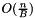 $O(\frac{n}{B})$