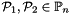 $\cP_1, \cP_2 \in \Pset_n$