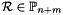 $\cR \in \Pset_{n+m}$