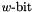 $w\textrm{-bit}$