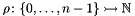 $\pard{\rho}{\{0, \ldots, n-1\}}{\Nset}$