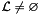 $\cL \neq \emptyset$