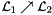 $ \cL_1 \nearrow \cL_2$