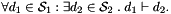 \[ \forall d_1 \in \cS_1 \itc \exists d_2 \in \cS_2 \st d_1 \entails d_2. \]