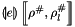 $\linexprenv{e}{\rho^{\#}}{\rho^{\#}_l}$