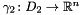 $\fund{\gamma_2}{D_2}{\Rset^n}$