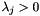 $\lambda_j > 0$